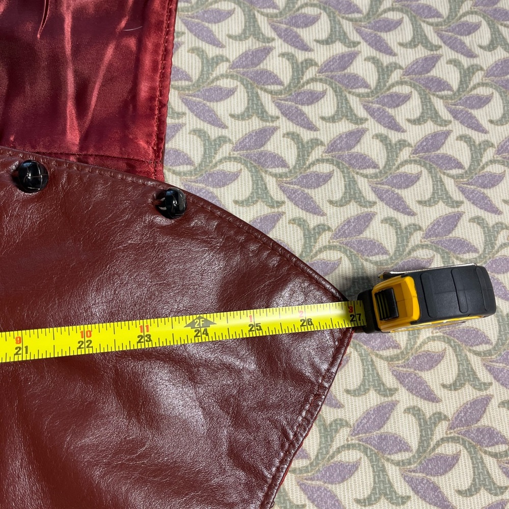 Vintage Men's Leather Vest (Wine) JcPenney 46 TALL - Picture 13 of 15